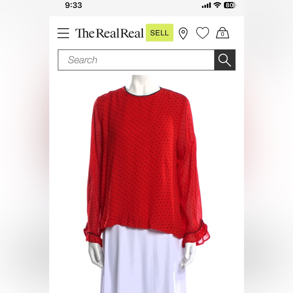 Auth Ganni blouse